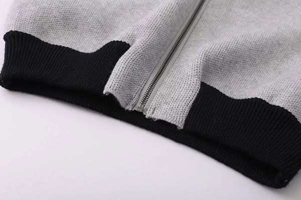 【茱莉歐美#JILLSTREET】孔雀梅花刺繡針織外套-F(黑/白)